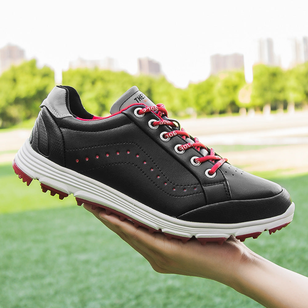 THESTRON Men's Spikeless Golf Shoes Big Size Training & Casual Golf Sneakers All-Season Breathable Footwear | 718