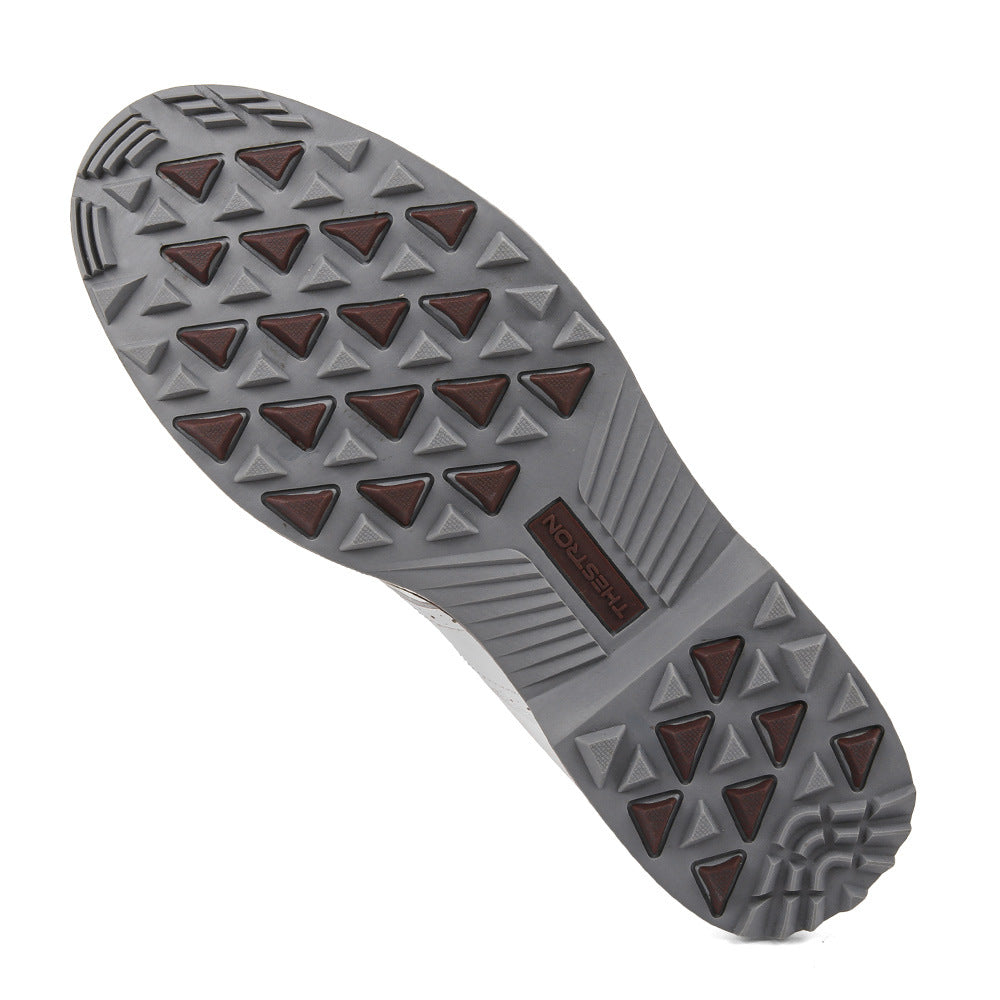 Thestron K05 Men's Brogue Style Golf Shoes | Water-Resistant Leather Spikeless Shoes | Business Casual Golf & Leisure Footwear | K05