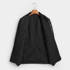 Men’s Genuine Cowhide Leather Jacket | Reversible Fur-Lined Mid-Length Coat | Business Casual Winter Outerwear | 8803