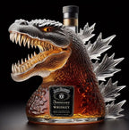 Godzilla Whiskey Bottle Collectible Monster-Shaped Glass Decanter 300ml Novelty Liquor Container for Home Bar & Gifts