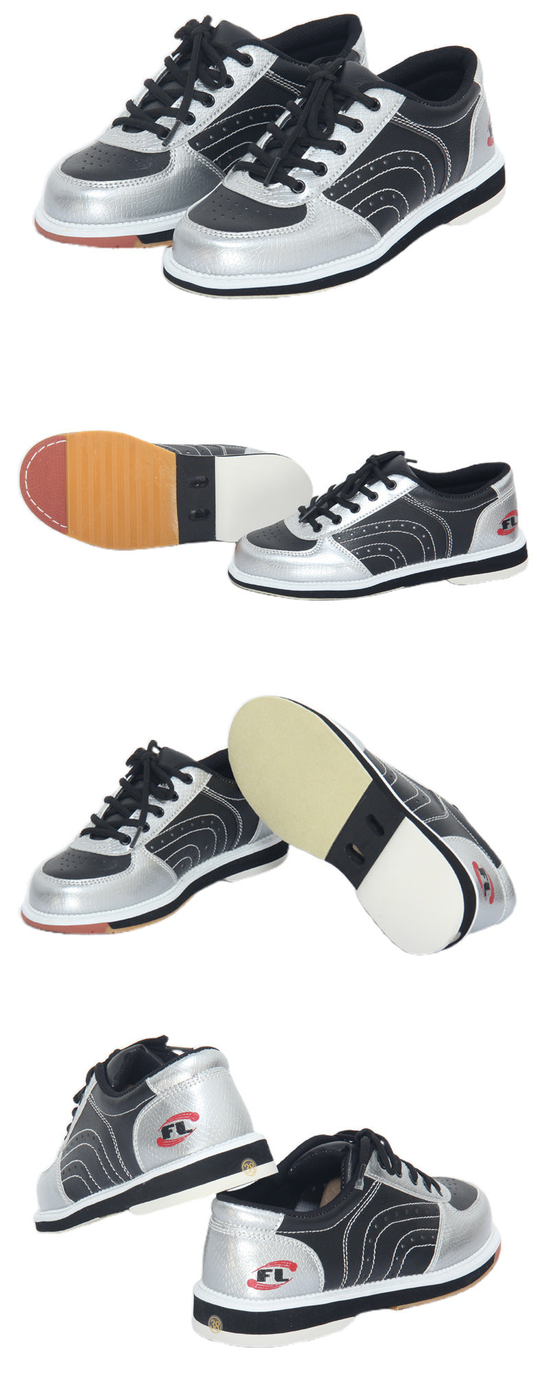 Folley Sports Bowling Shoes Personal & Recreational Bowling Footwear Non-Slip PU Sole Shoes | D81