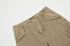 11KN American Vintage Cargo Pants | Distressed Khaki Work Pants | Slimming Straight-Leg Relaxed Fit Trousers for Men & Women | AK3210868