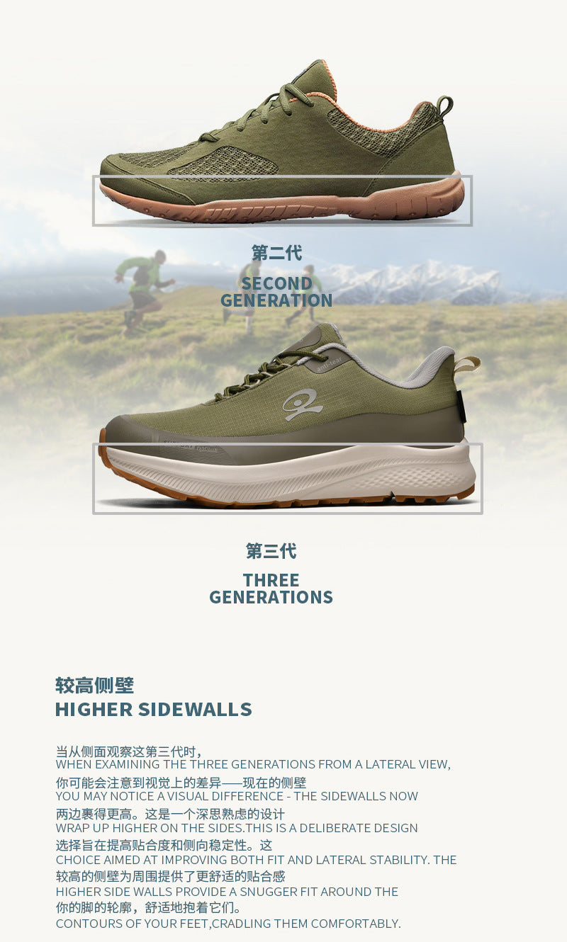 Men‘s 4E Wide Width Waterproof Trail Runners Trainers Lightweight Cushioned Hiking Shoes for Overpronation All‑Terrain Outdoor Sneakers