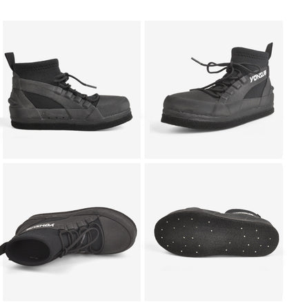 Yonsub Drainage Fishing Shoes | Quick-Dry Aqua Socks for Rock & Jetty Fishing | Anti-Slip & Cut-Resistant Water Shoes | YZ034