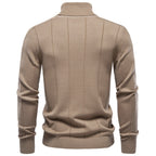 Men's High Turtleneck Knit Sweater | 2026 Winter Thick Warm Slim Fit Pullover | Soft Viscose Blend Jumper | HIGH005