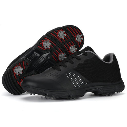 THESTRON Men's Big Size Waterproof Golf Shoes | Spiked Athletic Sneakers Size US 7-15 | T615