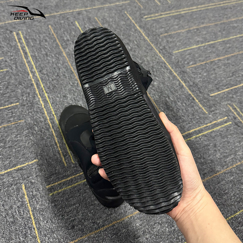 KEEP DIVING 5mm Neoprene Dive Boots | High-Elasticity Vulcanized Water Shoes for Diving & Fishing | Thermal Slip-On Boots | DB-151