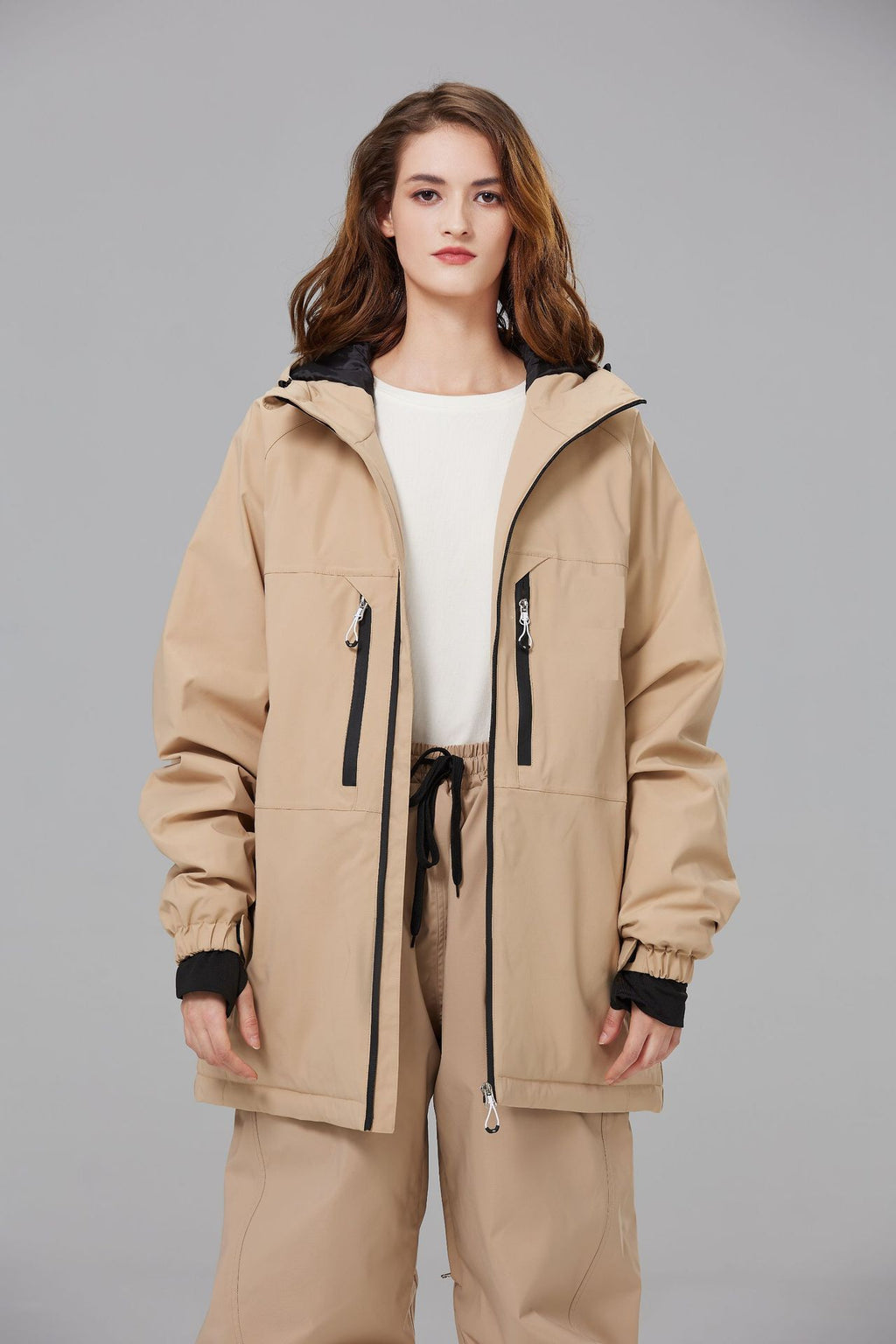 Unisex Ski Jacket 15000mm Waterproof Snowboard & Alpine Ski Wear Plus Size Insulated Snowsuit | 406