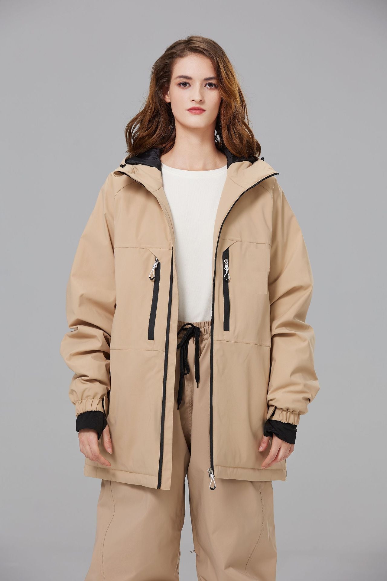 Unisex Ski Jacket 15000mm Waterproof Snowboard & Alpine Ski Wear Plus Size Insulated Snowsuit | 406