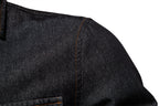 Herren-Jeanshemd mit verwaschenem Muster – Langarm, 100 % Baumwolle, lässiges Button-Up-Oberteil | 6025 