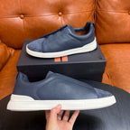 New Genia European Men's Loafers | Genuine Leather Slip-On Sneakers | Premium Casual Driving Shoes | 8611