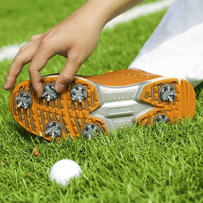 Thestron 716 Men's Big Size Spiked Golf Shoes | Size 39-49 (UK 6-14) | All-Terrain Performance Footwear | 716