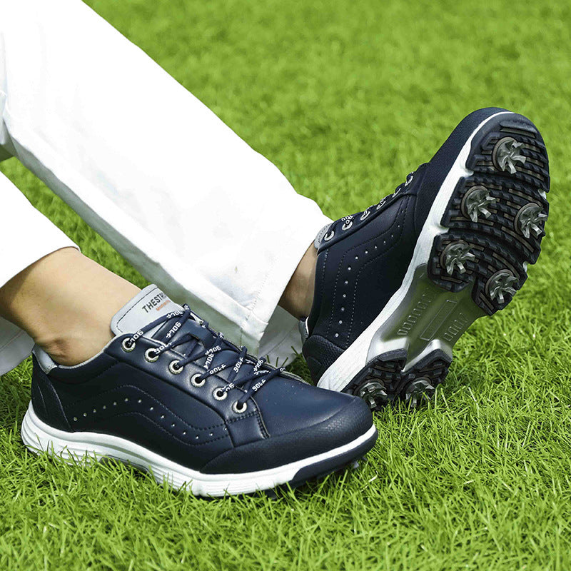 Thestron 716 Men's Big Size Spiked Golf Shoes | Size 39-49 (UK 6-14) | All-Terrain Performance Footwear | 716