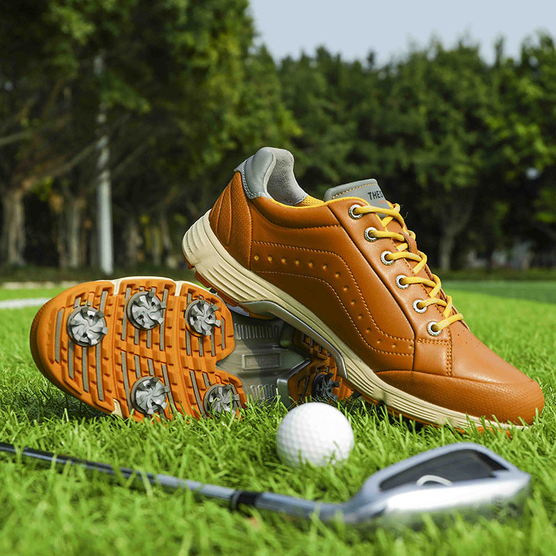 Thestron 716 Men's Big Size Spiked Golf Shoes | Size 39-49 (UK 6-14) | All-Terrain Performance Footwear | 716