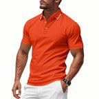 Schnelltrocknendes Golf-Poloshirt für Herren – Kurzarm-Sommer-Business-Casual-Oberteil | DS-2108