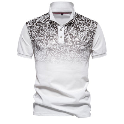 Herren-Poloshirt mit Farbverlauf und Blockfarben – Frühlings-Slim-Fit-Freizeitoberteil | PL1011 