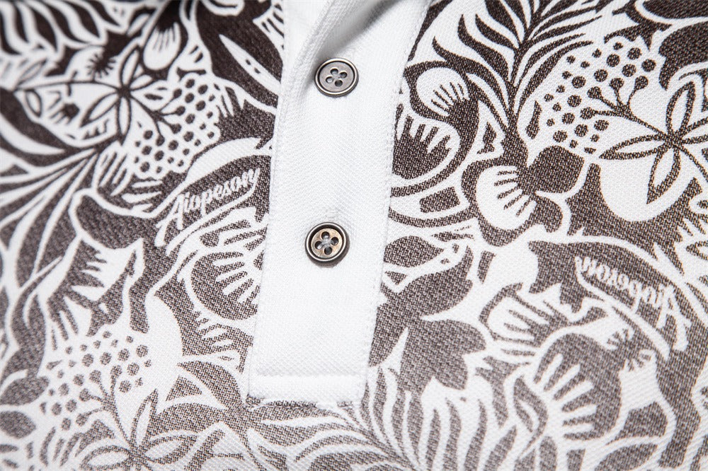 Herren-Poloshirt mit Farbverlauf und Blockfarben – Frühlings-Slim-Fit-Freizeitoberteil | PL1011 