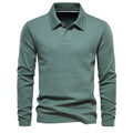 Gewaschenes Herren-Poloshirt – Langarm-Oberteil aus Baumwollmischung | Smart-Casual Herbst-Essential | PL255 