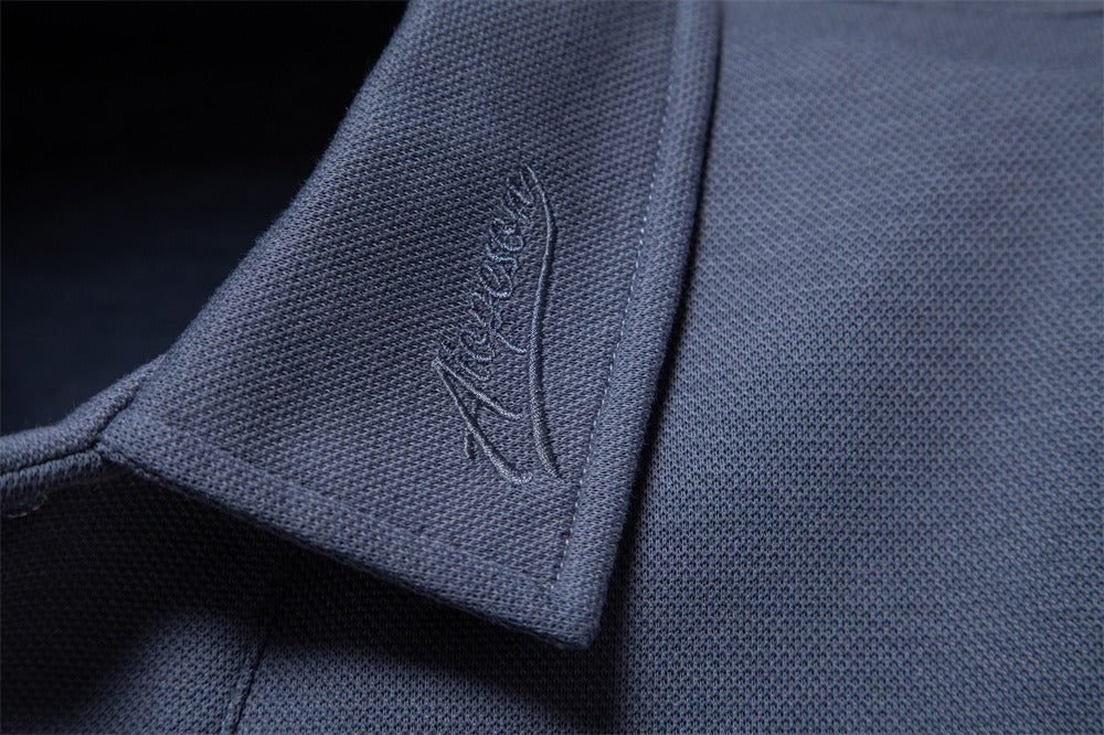 Gewaschenes Herren-Poloshirt – Langarm-Oberteil aus Baumwollmischung | Smart-Casual Herbst-Essential | PL255 