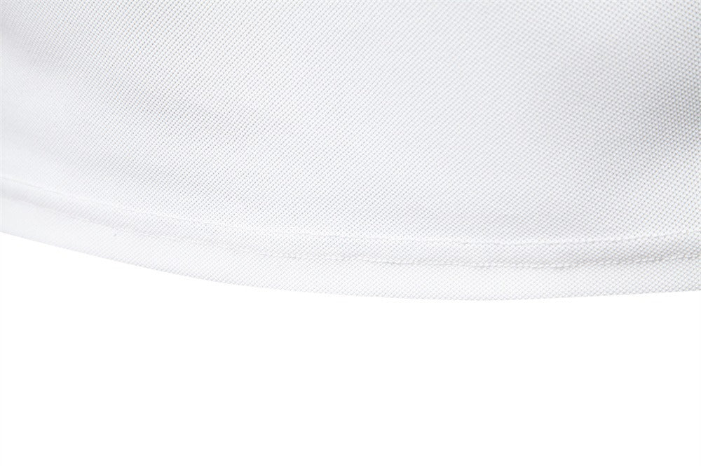 Herren-Poloshirt mit V-Ausschnitt und aufgesticktem Hirsch-Kontrast – 2025 Sommer-Slim-Fit-Freizeitoberteil | PL7002 