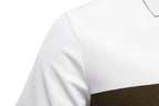 Herren-Poloshirt mit V-Ausschnitt und aufgesticktem Hirsch-Kontrast – 2025 Sommer-Slim-Fit-Freizeitoberteil | PL7002 