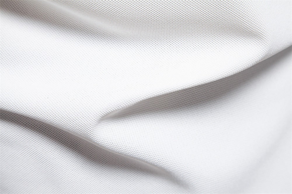 Herren-Poloshirt mit V-Ausschnitt und aufgesticktem Hirsch-Kontrast – 2025 Sommer-Slim-Fit-Freizeitoberteil | PL7002 