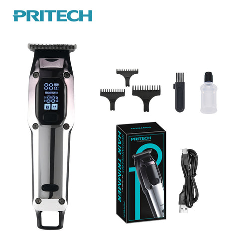 Kabellose, wiederaufladbare Haarschneidemaschine, professioneller Haarschneider für Männer | PR-3148LED 