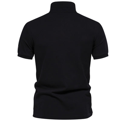 Besticktes Poloshirt aus Baumwolle für Herren – Slim-Fit-Freizeitoberteil für den Frühling 2025 | PS1012 