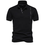 Besticktes Poloshirt aus Baumwolle für Herren – Slim-Fit-Freizeitoberteil für den Frühling 2025 | PS1012 