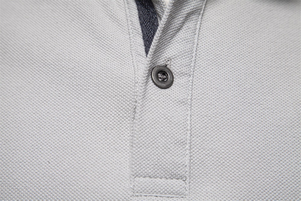 Besticktes Poloshirt aus Baumwolle für Herren – Slim-Fit-Freizeitoberteil für den Frühling 2025 | PS1012 