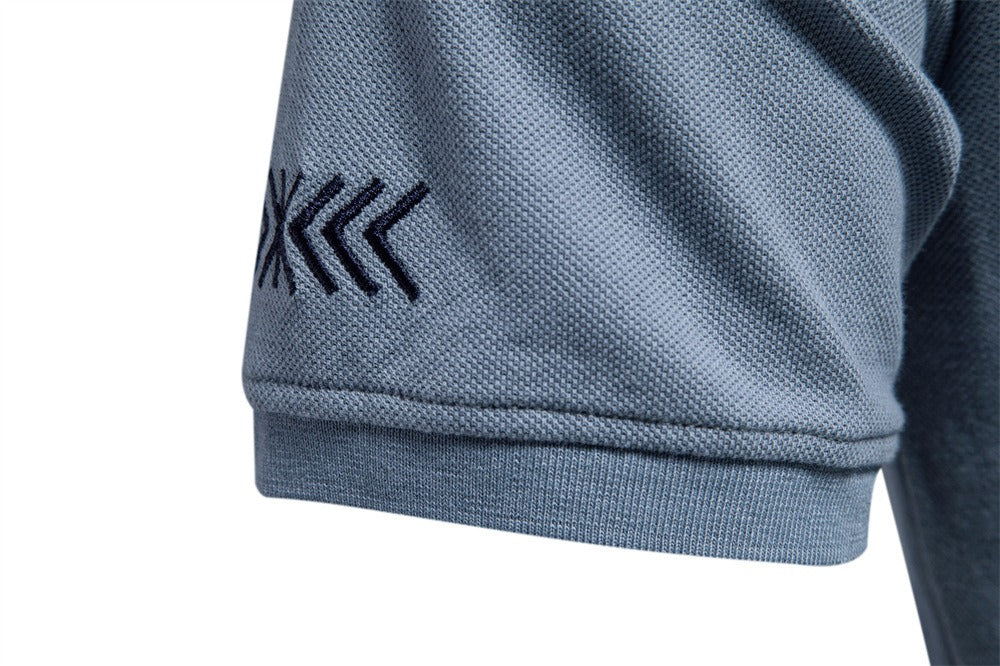 Besticktes Poloshirt aus Baumwolle für Herren – Slim-Fit-Freizeitoberteil für den Frühling 2025 | PS1012 