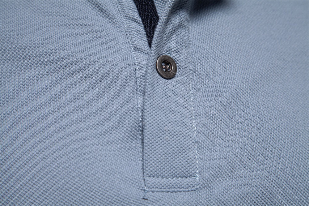 Besticktes Poloshirt aus Baumwolle für Herren – Slim-Fit-Freizeitoberteil für den Frühling 2025 | PS1012 