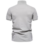 Besticktes Poloshirt aus Baumwolle für Herren – Slim-Fit-Freizeitoberteil für den Frühling 2025 | PS1012 