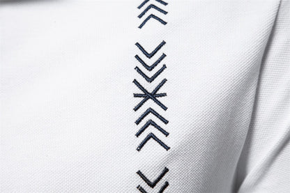 Besticktes Poloshirt aus Baumwolle für Herren – Slim-Fit-Freizeitoberteil für den Frühling 2025 | PS1012 
