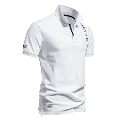 Besticktes Poloshirt aus Baumwolle für Herren – Slim-Fit-Freizeitoberteil für den Frühling 2025 | PS1012 
