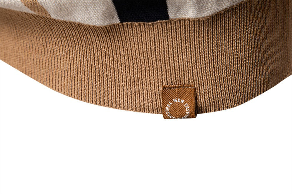 Gestreiftes Strick-Poloshirt für Herren – 2025 Sommer Slim-Fit Urban Casual Top | PSD8021/PSD8028 