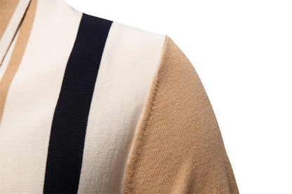 Gestreiftes Strick-Poloshirt für Herren – 2025 Sommer Slim-Fit Urban Casual Top | PSD8021/PSD8028 