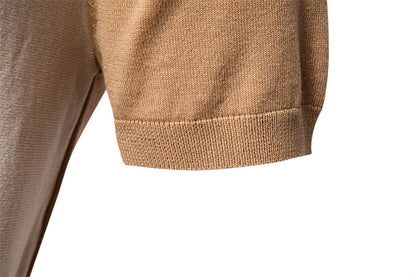 Gestreiftes Strick-Poloshirt für Herren – 2025 Sommer Slim-Fit Urban Casual Top | PSD8021/PSD8028 