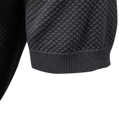 Herren-Poloshirt mit Ananas-Strickstruktur – 2025 Sommer-Kurzarmshirt mit entspannter Passform | PSD8025