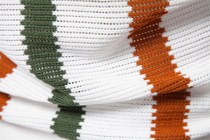 Atmungsaktives Poloshirt aus gestreiftem Strick für Herren – 2025 Sommer Slim-Fit Business Casual Top | PSD8030 