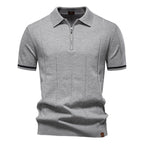 Herren Business Casual Strick-Poloshirt - 2025 Sommer Locker geschnittenes Kurzarm-Oberteil | PSD8037