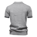 Herren Business Casual Strick-Poloshirt - 2025 Sommer Locker geschnittenes Kurzarm-Oberteil | PSD8037