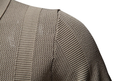 Herren-Poloshirt aus gestreiftem Strick mit Mesh-Einsätzen – 2025 Sommer Slim-Fit Streetwear-Top | PSD8042 