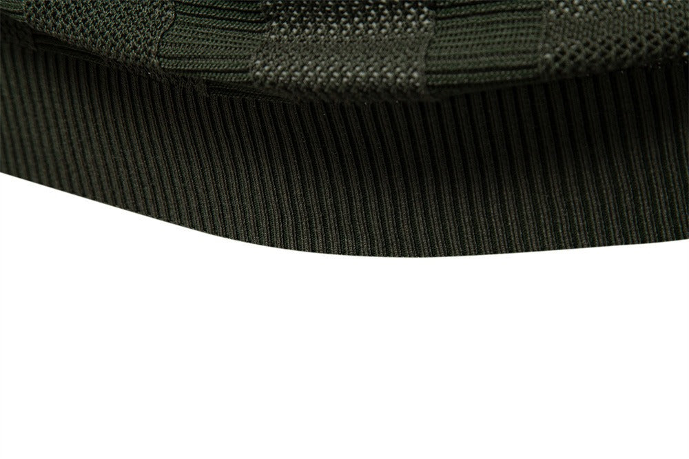 Herren-Poloshirt aus gestreiftem Strick mit Mesh-Einsätzen – 2025 Sommer Slim-Fit Streetwear-Top | PSD8042 