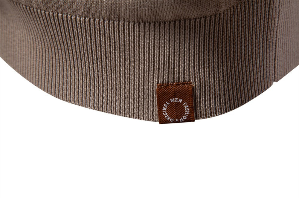 Herren Slim-Fit Poloshirt aus gestreiftem Strick – 2025 Sommer Business Casual Top | PSD8047