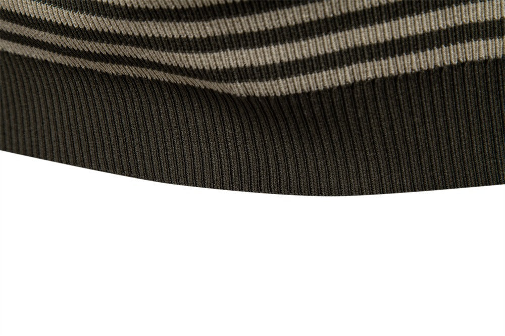 Herren-Poloshirt mit Streifenmuster und Möwenkragen – 2025 Sommer Slim-Fit Business Casual Top | PSD8054