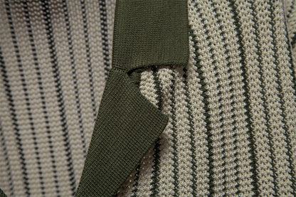 Herren-Poloshirt aus gestreiftem Strick mit Laserschnitt-Details – 2025 Summer Slim-Fit Urban Top | PSD8058 