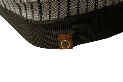 Herren-Poloshirt aus gestreiftem Strick mit Laserschnitt-Details – 2025 Summer Slim-Fit Urban Top | PSD8058 