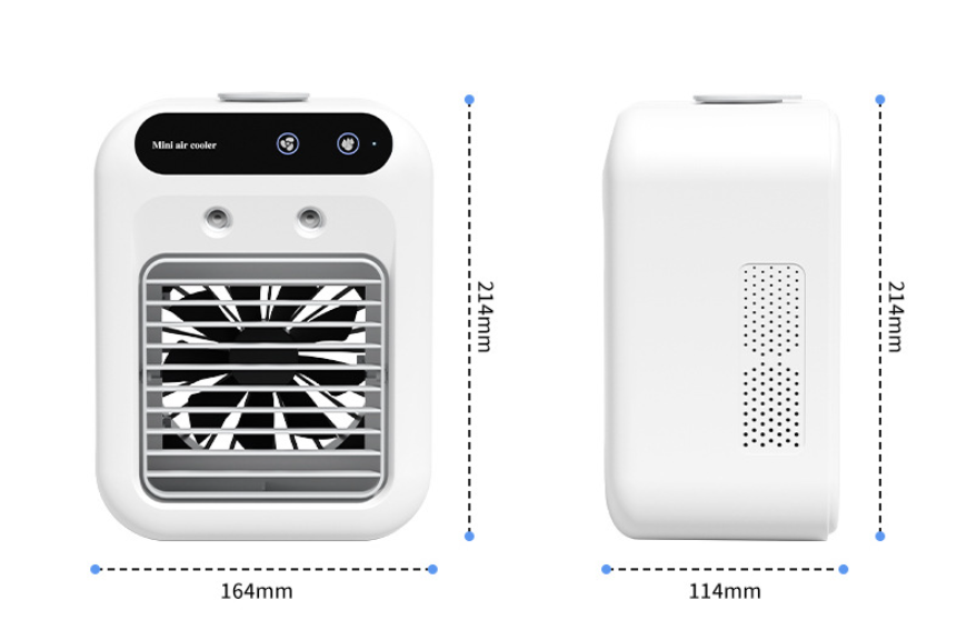 Mini ventilateur refroidisseur d'air, climatiseur, humidificateur, ventilateur de bureau, refroidissement à eau | L7 