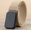Herren-Stretch-Nylon-Gürtel mit magnetischer Metallschnalle, elastischer Jeansgürtel 